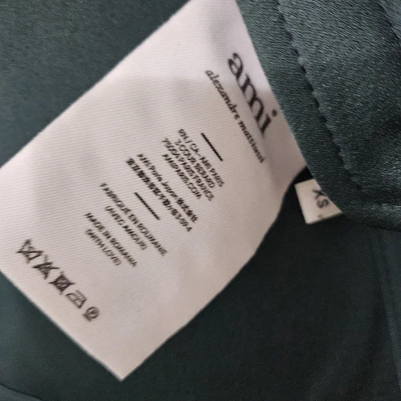 Ami Alexandre Mattiussi Dark Green Varsity Jacket